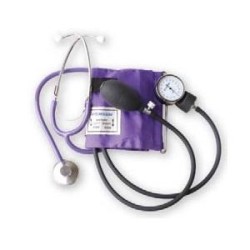 BAUMANOMETRO ANEROIDE MEDSTAR KIT CON ESTETOSCOPIO DE UNA CAMPANA – SLI-HS-50A