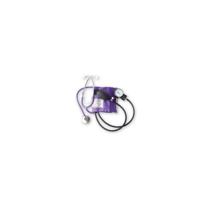 BAUMANOMETRO ANEROIDE MEDSTAR KIT CON ESTETOSCOPIO DE UNA CAMPANA – SLI-HS-50A