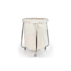 CARRO PARA ROPA SUCIA TUBULAR CROMADO – CRRPSU