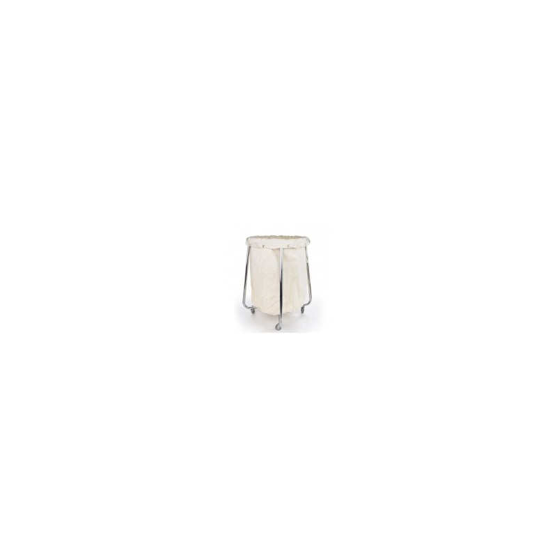 CARRO PARA ROPA SUCIA TUBULAR CROMADO – CRRPSU