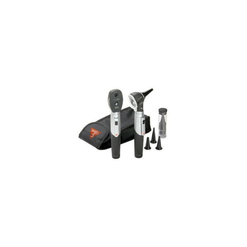 ESTUCHE DIAGNOSTICO HEINE MINI 3000 2 MANGOS EST. SUAVE NEGRO