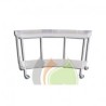 MESA DE RIÑÓN CROMADA CON ENTREPAÑO – MSRNTCE