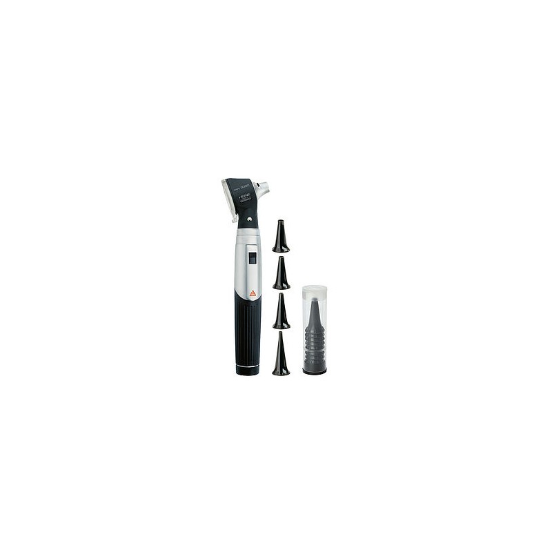 Otoscopio MINI 3000 de 2.5V XHL, con mango- D-001.70.220 de pilas, C6V1 COLOR NEGRO –