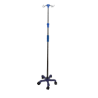 PORTA SUEROS CON 5 RUEDAS BASE DE ACERO CROMADO – SPC2001 S