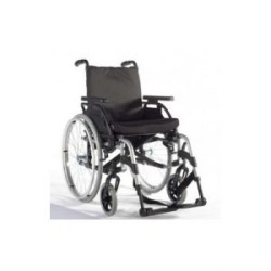 SILLA DE RUEDAS DE ALUMINIO DE 40.5 CM ROJO MOD. BASIX 2