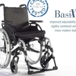 SILLA DE RUEDAS DE ALUMINIO DE 43 CM MOD. BASIX 2 – SU074100-009