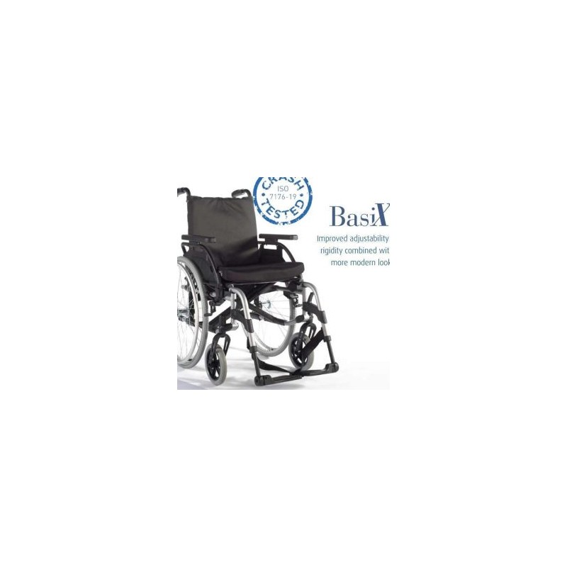 SILLA DE RUEDAS DE ALUMINIO DE 43 CM MOD. BASIX 2 – SU074100-009