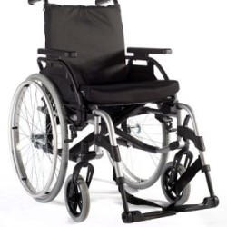SILLA DE RUEDAS DE ALUMINIO DE 45.5 CM GRIS TW MOD. BASIX 2