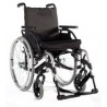 SILLA DE RUEDAS DE ALUMINIO DE 48 CM GRIS MOD. BASIX 2