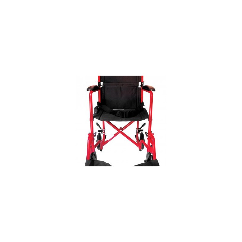 SILLA DE TRASLADO 710 ALUMINIO ROJA