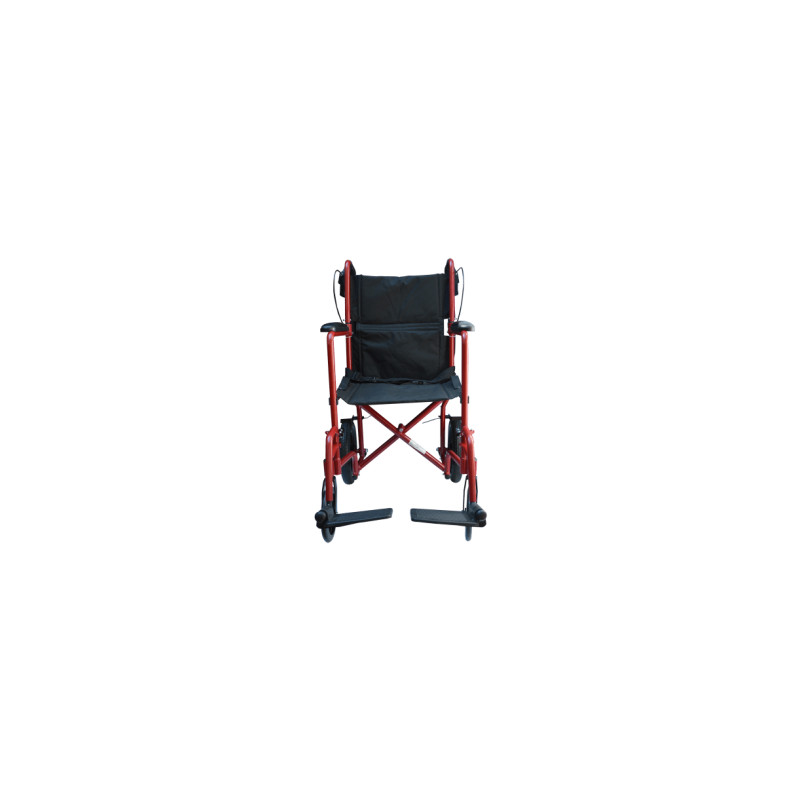 SILLA DE TRASLADO 712 ALUMINIO ROJA