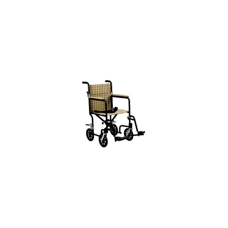 SILLA DE TRASLADO FW ALUMINIO NEGRO BEIGE