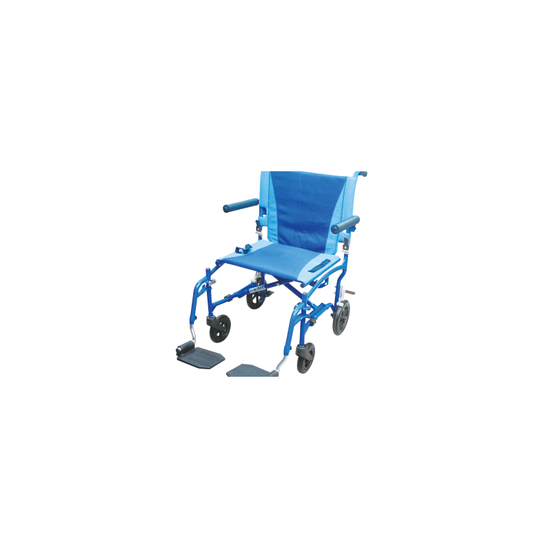 SILLA DE TRASLADO TS19  ALUMINIO AZUL